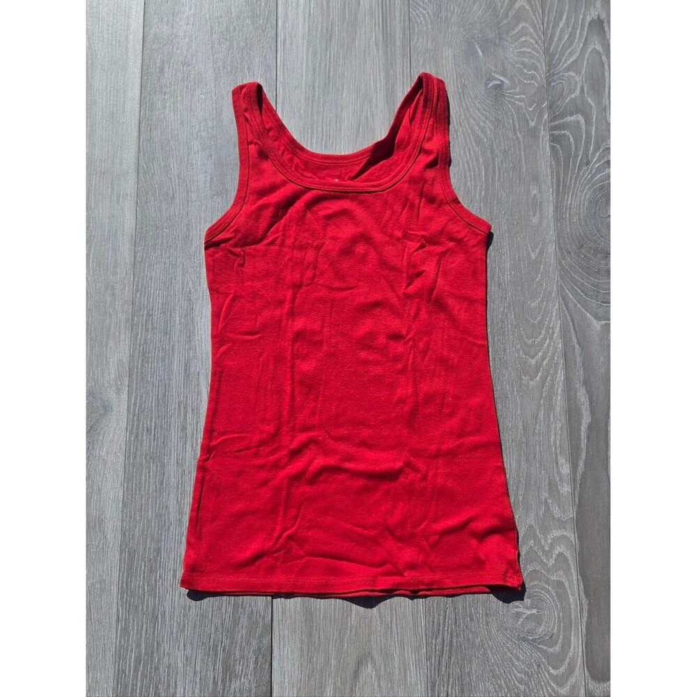 a new day Red Scoop Neck Tank Top - Sleeveless Basic